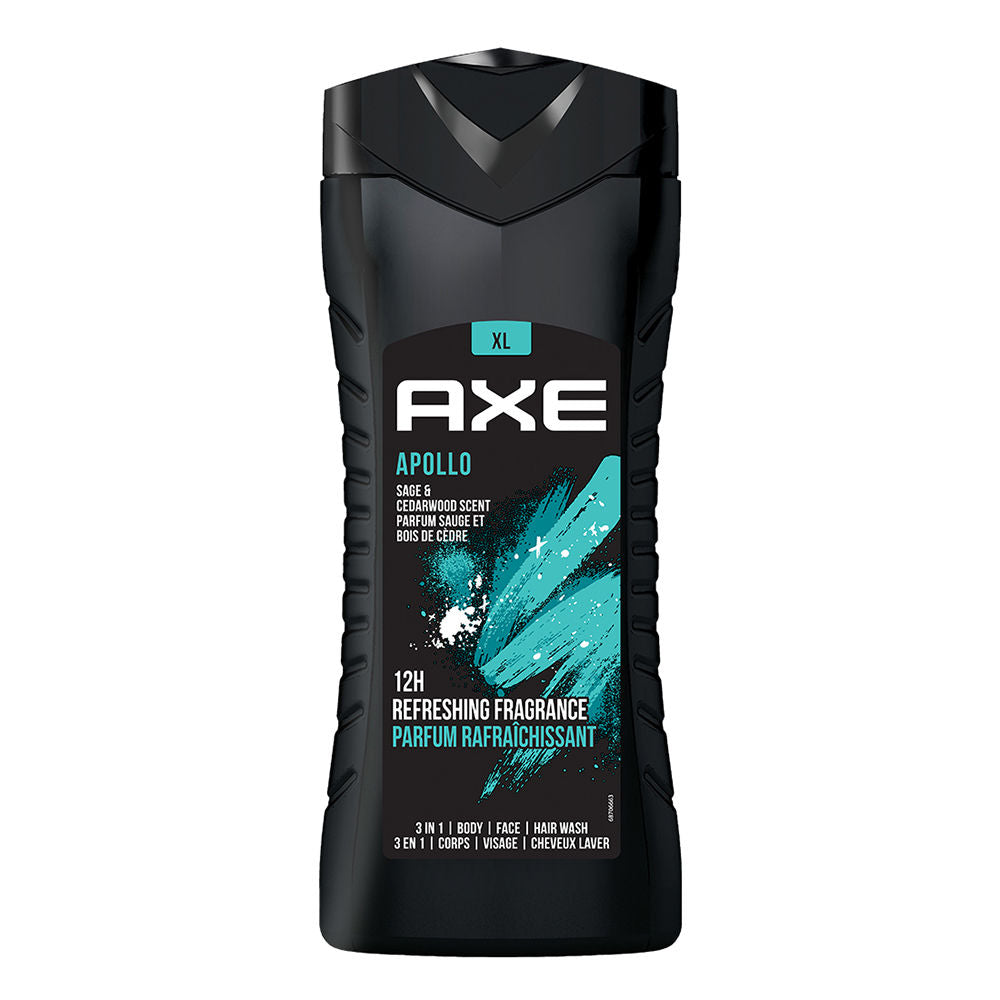 Axe Apollo 3 In 1 Body, Face & Hair Wash For Men, 400ml Buy at Indicrest Image 2