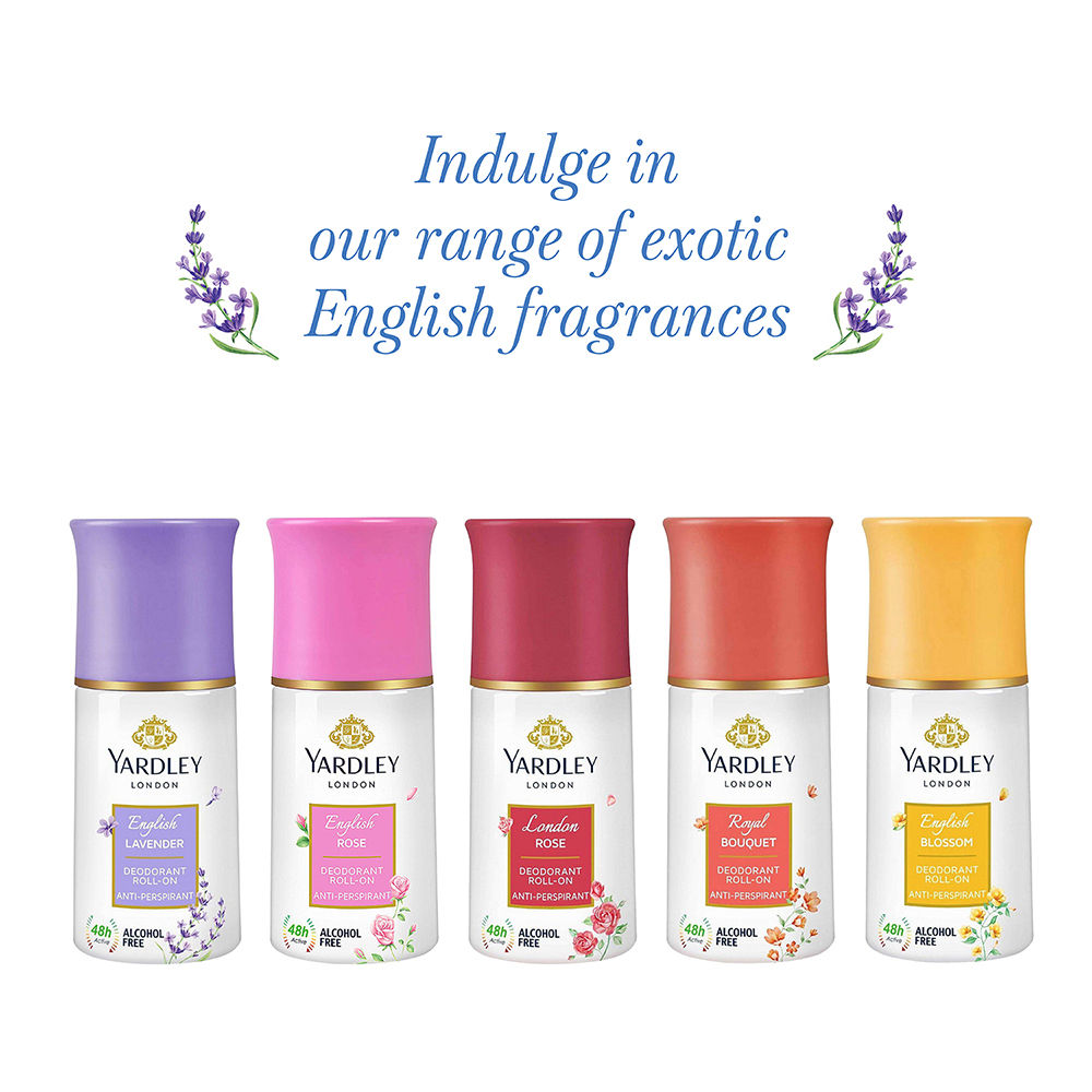 Yardley London Royal Bouquet Roll-On Deodorant for Women, 50ml Buy at Indicrest Image 6