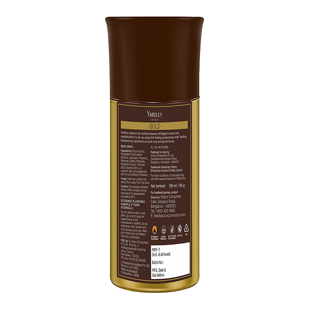 Yardley London - Gold Body Spary For Men, 150ml Buy at Indicrest Image 3