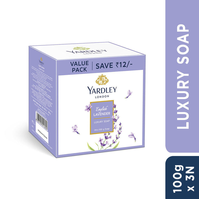 Yardley London English Lavender Soap For Women (Pack of 3), 300g Buy at Indicrest