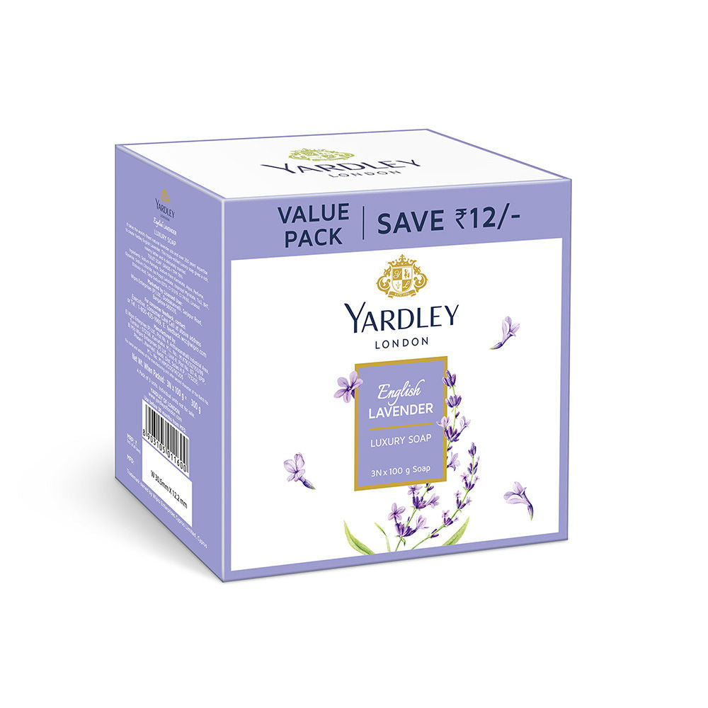 Yardley London English Lavender Soap For Women (Pack of 3), 300g Buy at Indicrest Image 2