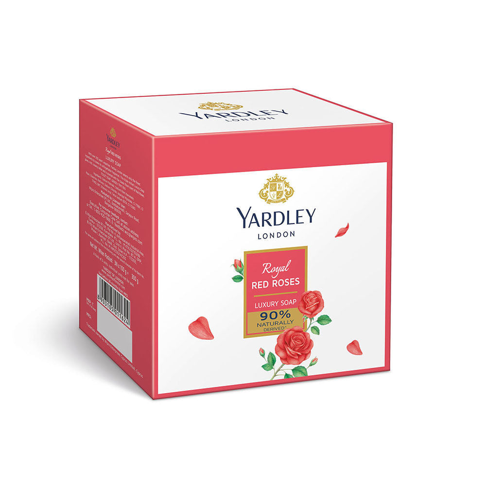 Yardley London Royal Red Roses Soap (Pack of 3), 100g Each Buy at Indicrest Image 2