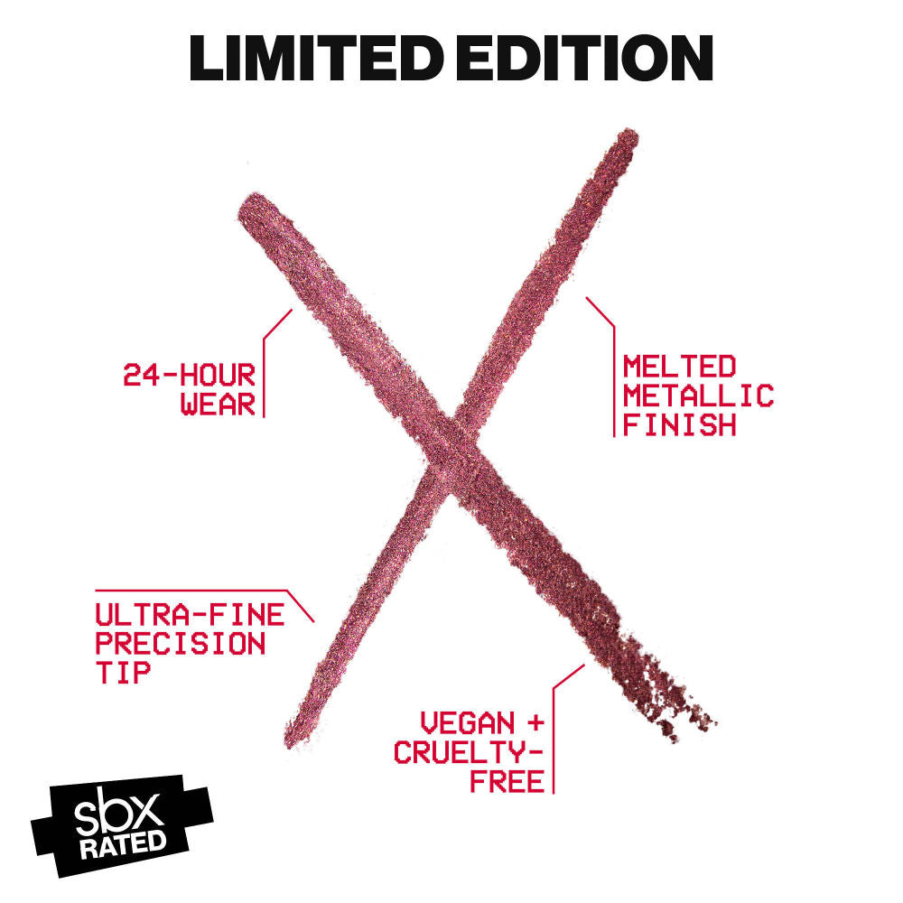 Smashbox Red Metallic Eyeliner - Bordeauxx, 0.28g