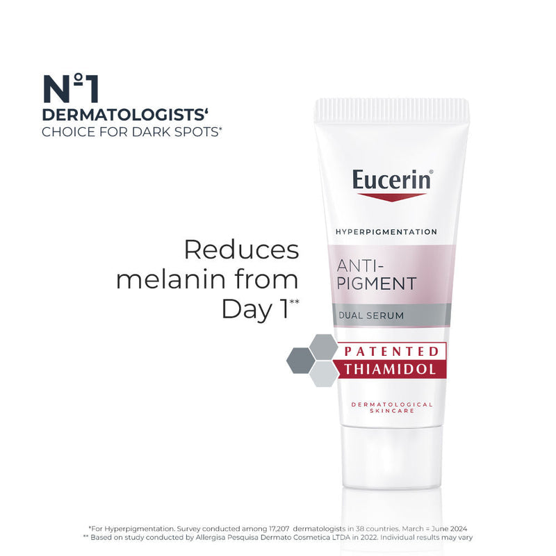 Eucerin Anti-Pigment Dual Serum with Hyaluronic Acid for Age Spots & Skin Tone Correction, 7ml, Buy from Indicrest