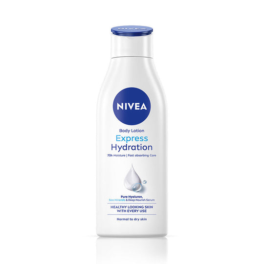 Nivea Express Hydration BODY LOTION with Sea Minerals - 5 in 1 COMPLETE CARE for 48H Moisturization, 200ml Buy at Indicrest