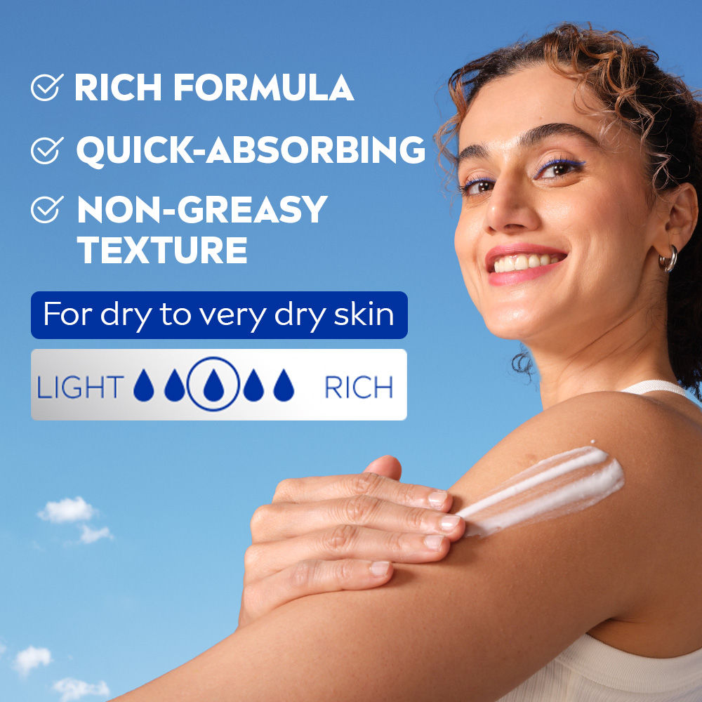 Nivea Shea butter Body Milk Lotion - 5 In 1 COMPLETE CARE For 72Hr Moisturised Skin Dry Skin, 400ml Buy at Indicrest Image 4