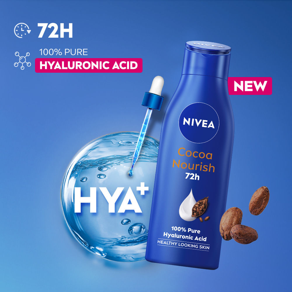 Nivea 48H Deep Moisture Care Cocoa Butter & Vit E Body Lotion For Very Dry Skin, 200ml Buy at Indicrest Image 2