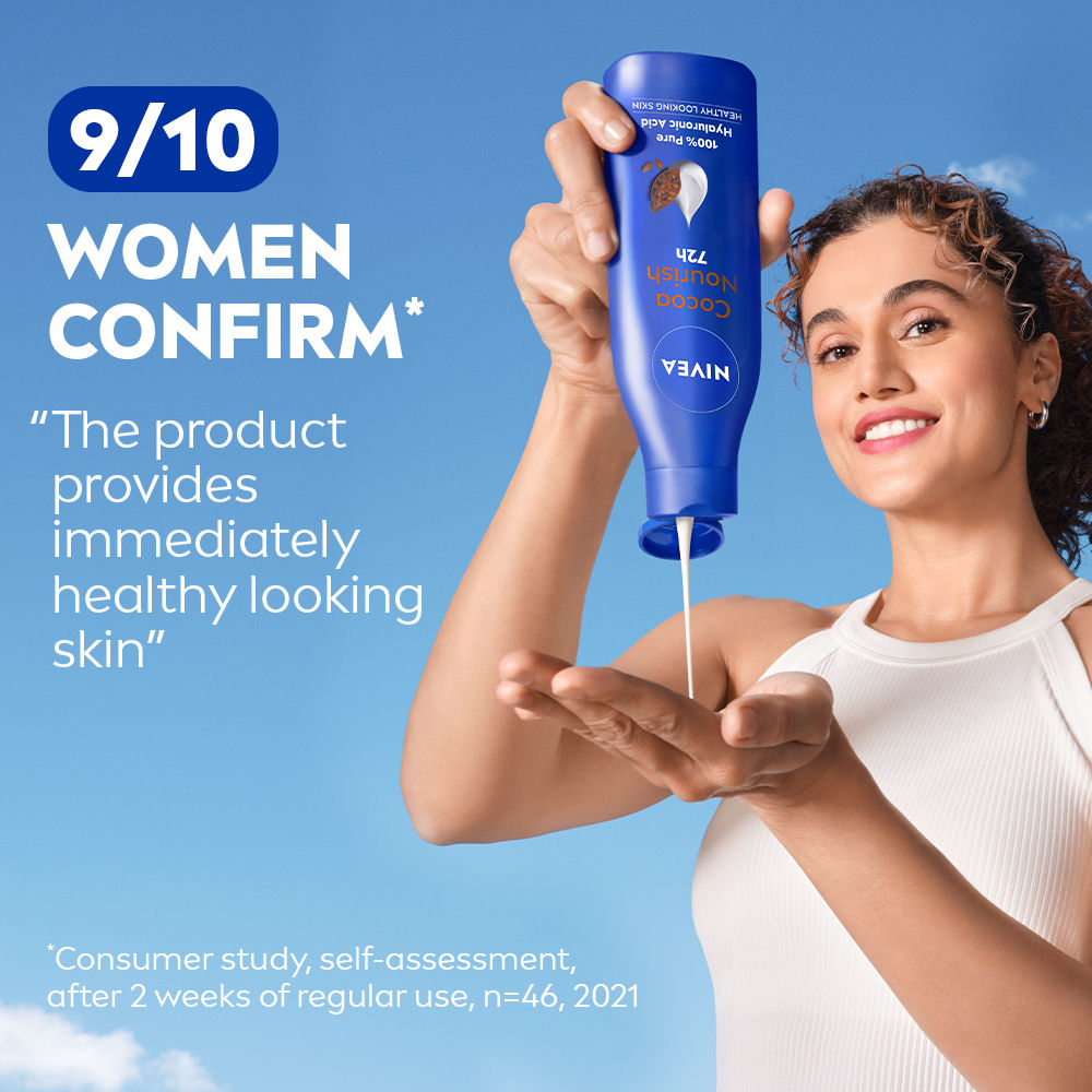 Nivea 48H Deep Moisture Care Cocoa Butter & Vit E Body Lotion For Very Dry Skin, 200ml Buy at Indicrest Image 7