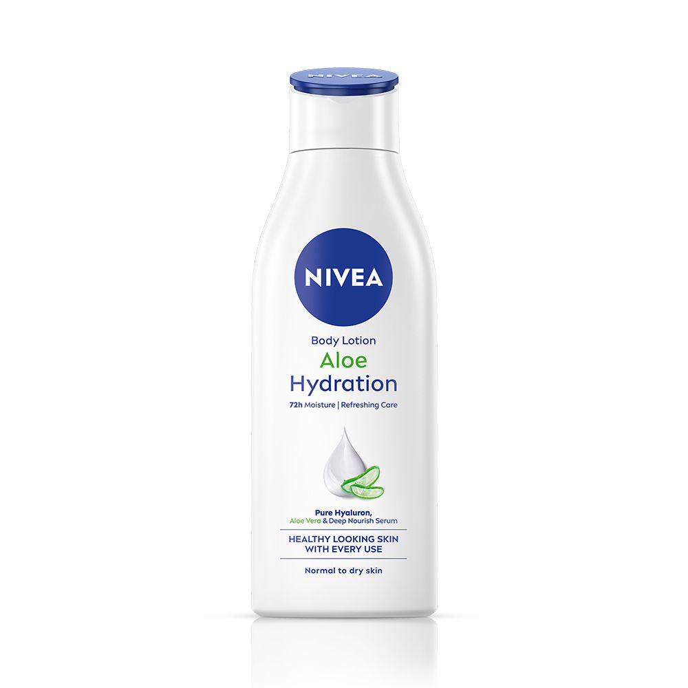 Nivea 100% NATURAL ALOEVERA Body lotion- 5 in 1 COMPLETE CARE for 48H Refreshing moisturization, 200ml Buy at Indicrest