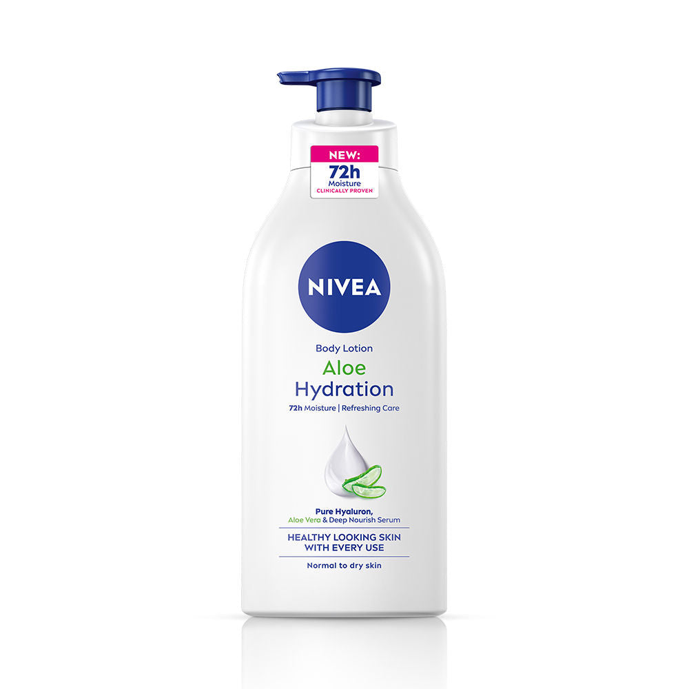 Nivea 100% NATURAL ALOEVERA Body lotion- 5 in 1 COMPLETE CARE for 48H Refreshing moisturization, 600ml Buy at Indicrest