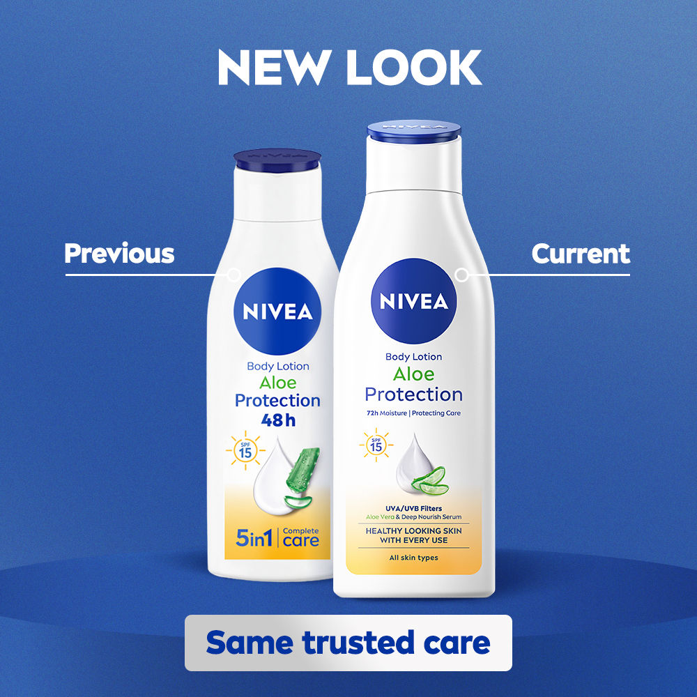 Nivea Sunscreen lotion with SPF 15 & ALOEVERA- 5 in 1 COMPLETE CARE for 48H Moisturization, 200ml Buy at Indicrest Image 8