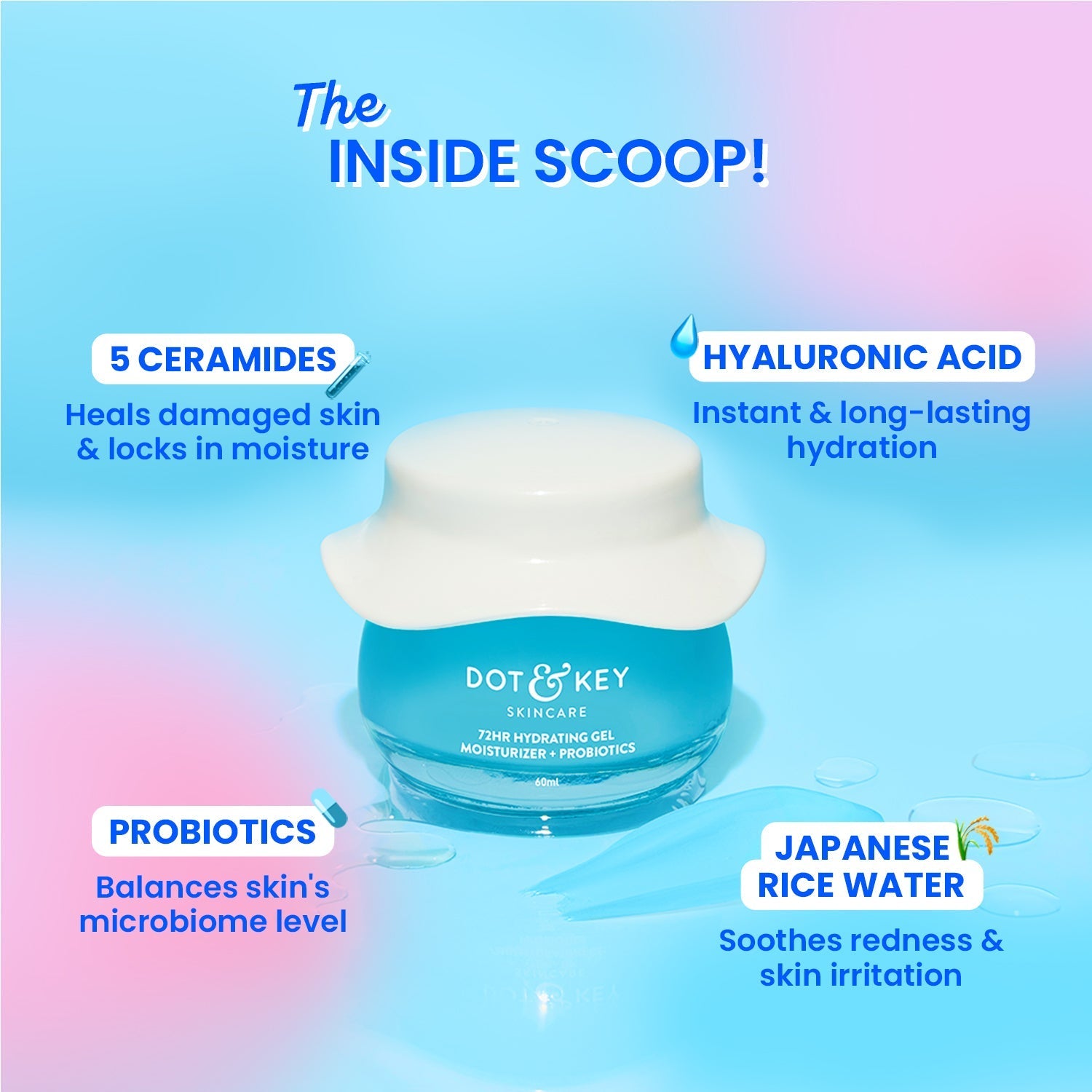 Dot & Key High On Hydration Combo, 100ml+60ml