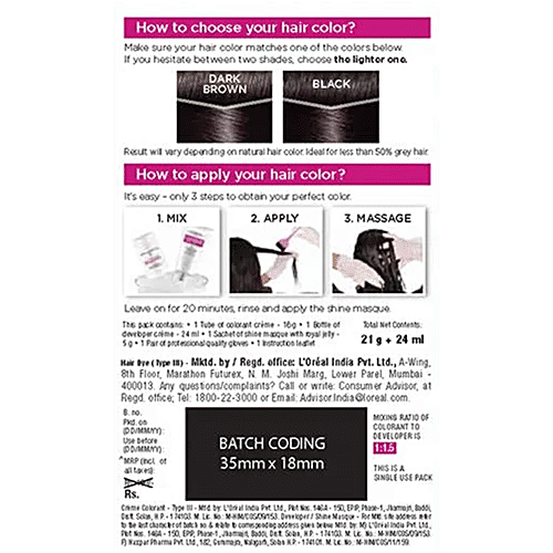 L'Oreal  Paris Casting Crème Gloss 200 Ebony Black – 45g Small Pack2 Buy at Indicrest Image 3