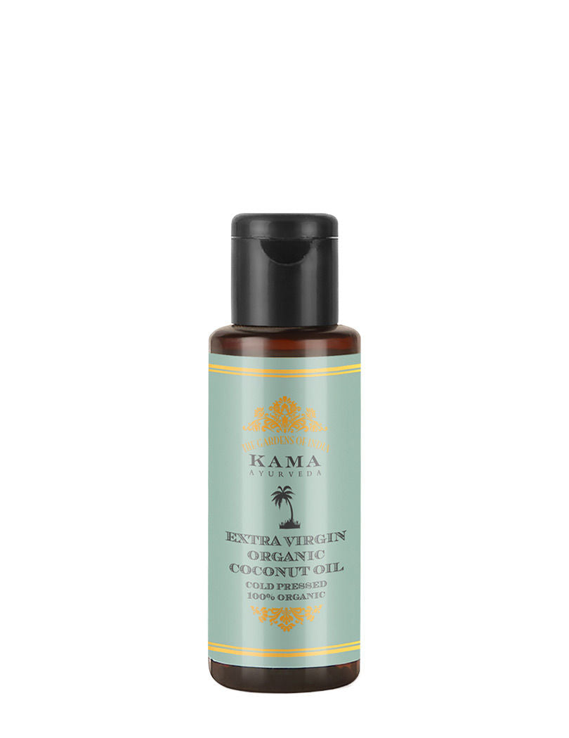 Kama Ayurveda Extra Virgin Organic Hair Oil with Coconut, Mini, 50ml, Buy from Indicrest