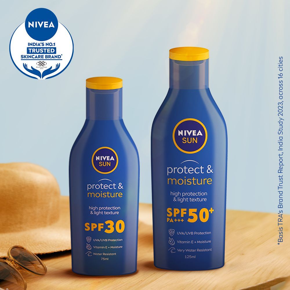 Nivea SPF 50+ PA+++ Protect & Moisture Sunscreen-No White Cast, With Vitamin C & Hyaluron, 75ml Buy at Indicrest Image 9
