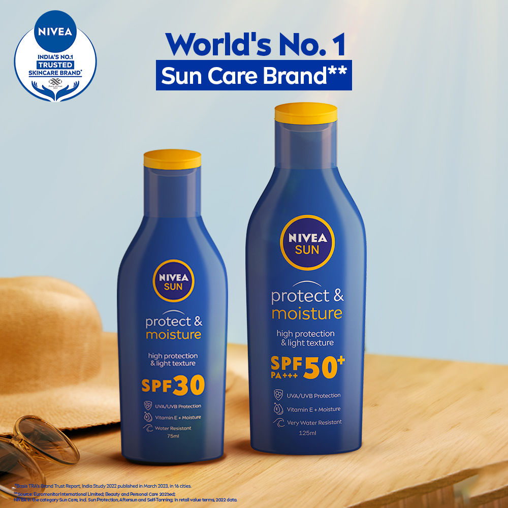 Nivea Moisturising Sun Lotion SPF 30, 125ml Buy at Indicrest Image 4