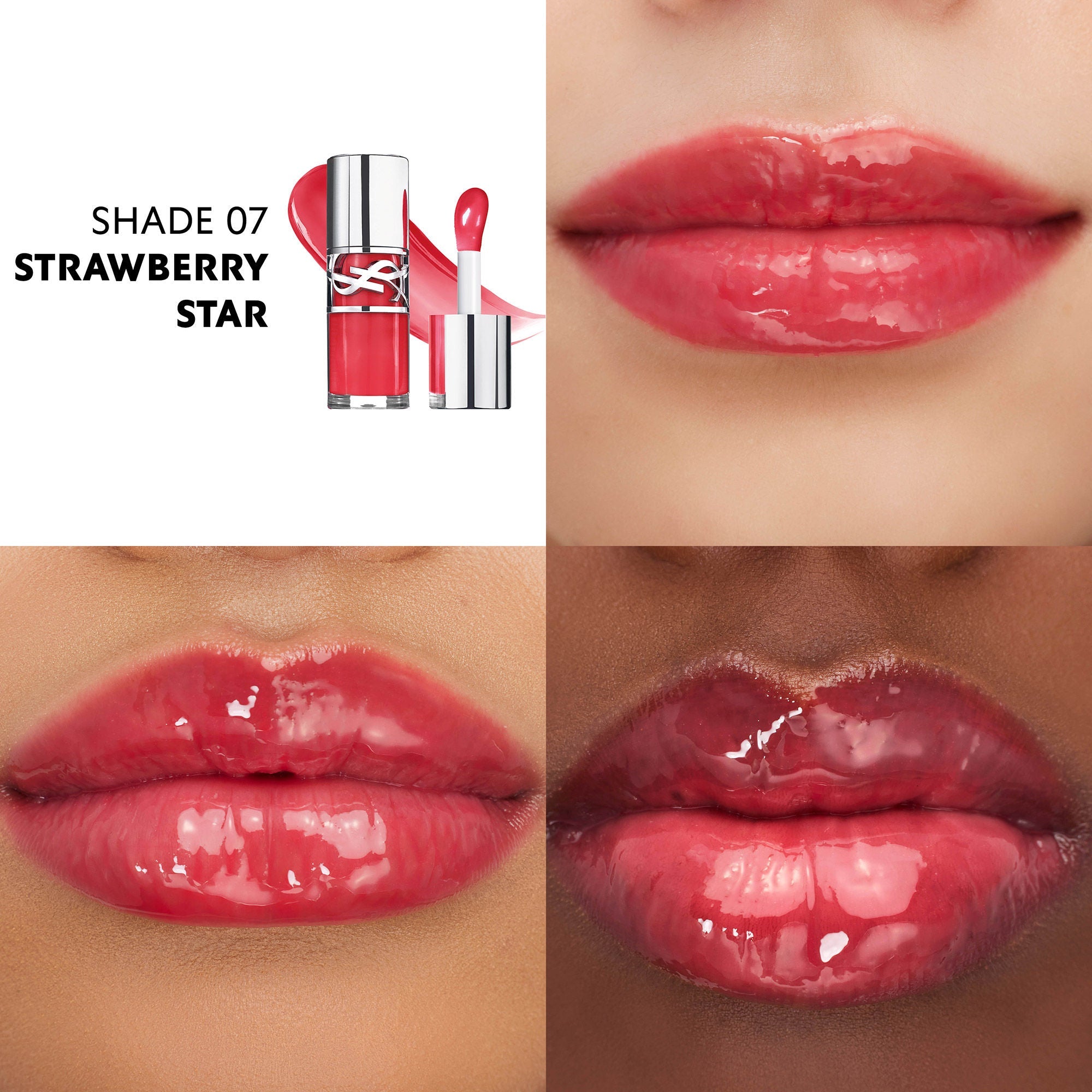 Yves Saint Laurent Loveshine Plumping Lip Oil Gloss 7 - Strawberry Star, 6g