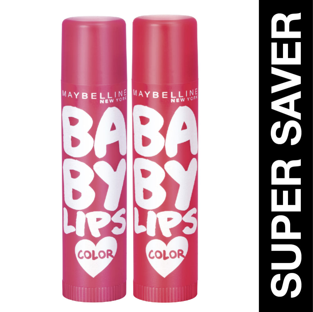 Maybelline New York Baby Lips Color Lip Balm with SPF 11, Lasts UpTo 24H - Cherry Kiss + Berry Crush, 8g Buy at Indicrest
