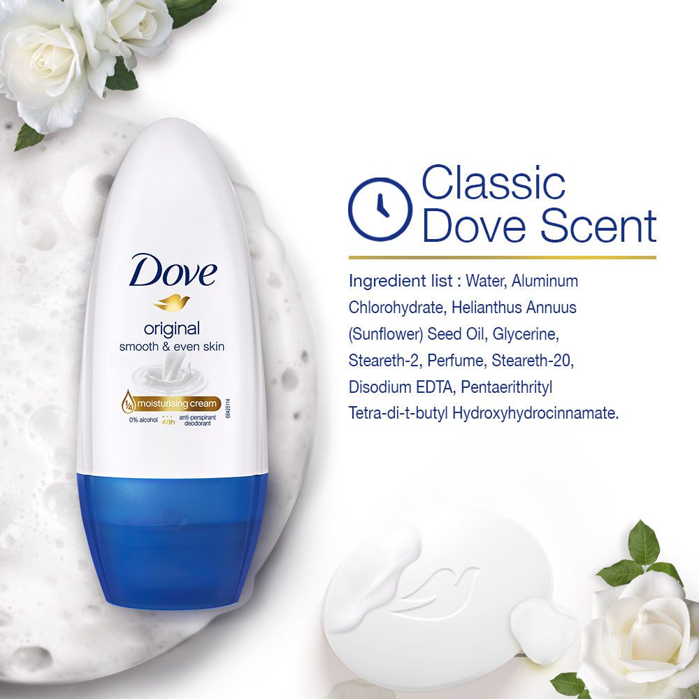 Dove Original Deodorant Roll On For Women (Pack of 2) Combo Buy at Indicrest Image 3