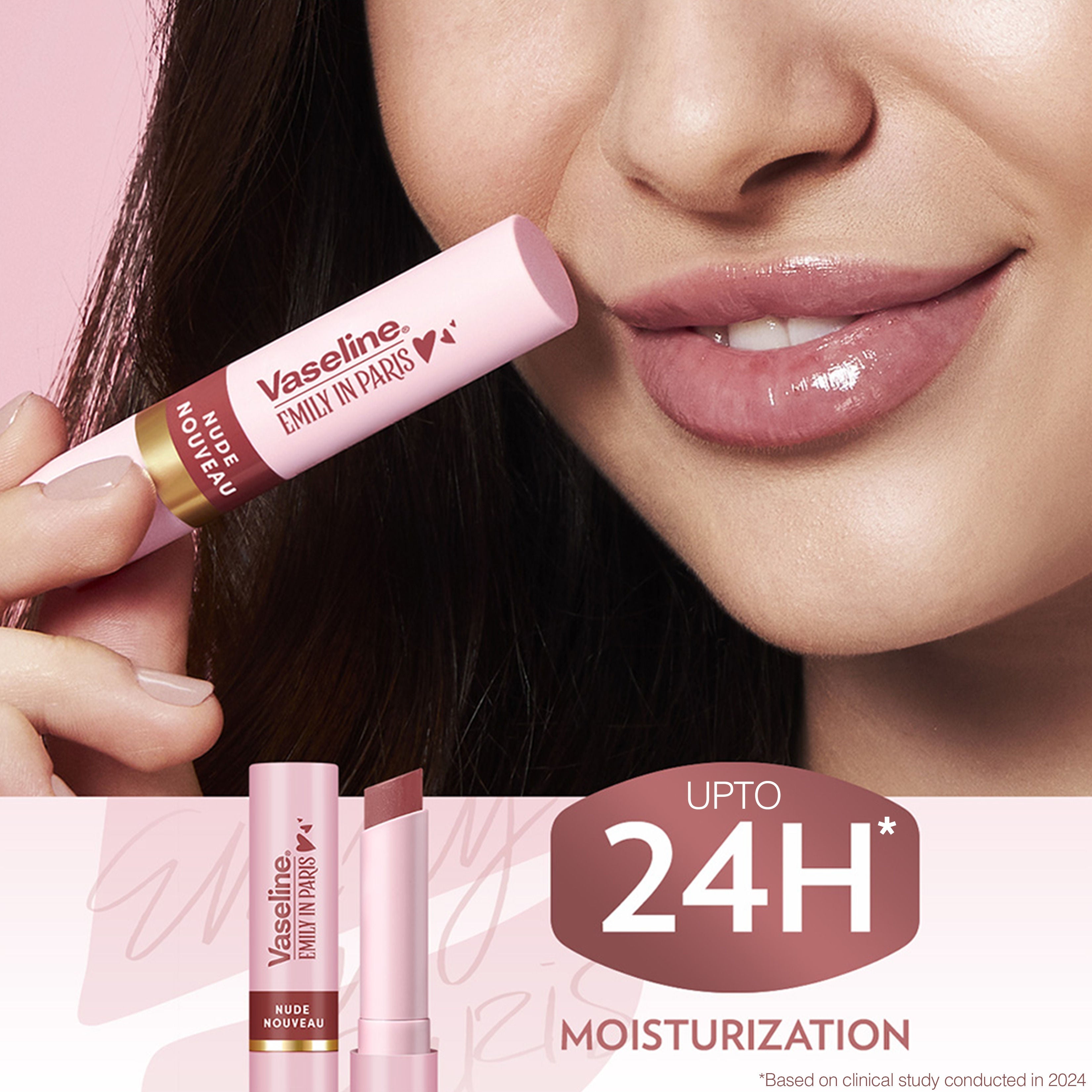 Vaseline Emily In Paris Tinted Lip Balm Stick - Nude Nouveau, 3g Buy at Indicrest Image 5