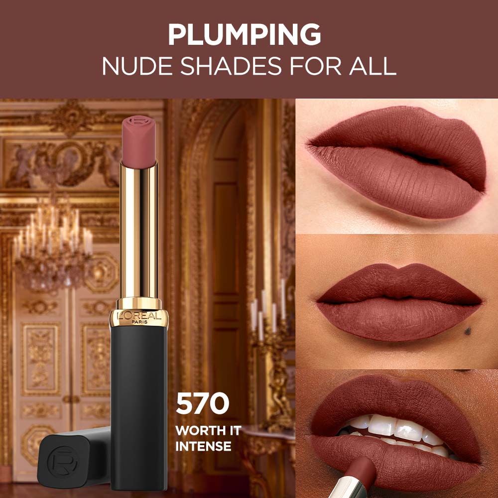 L'Oreal Paris Color Riche Intense Volume Matte Lipstick - 570 Worth It Intense, 2g Buy at Indicrest Image 7