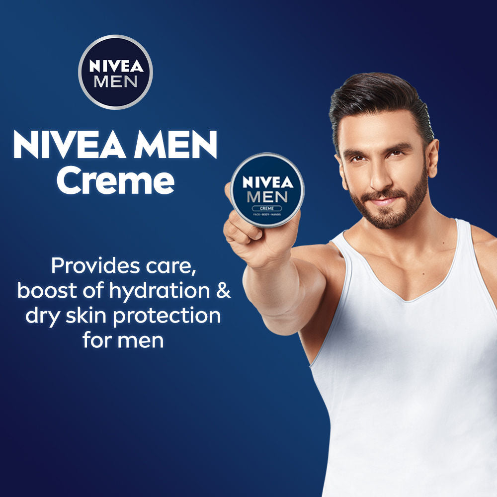 Nivea MEN Creme, Non Greasy Moisturizer, Cream for Face, Body & Hands, 75ml Buy at Indicrest Image 3
