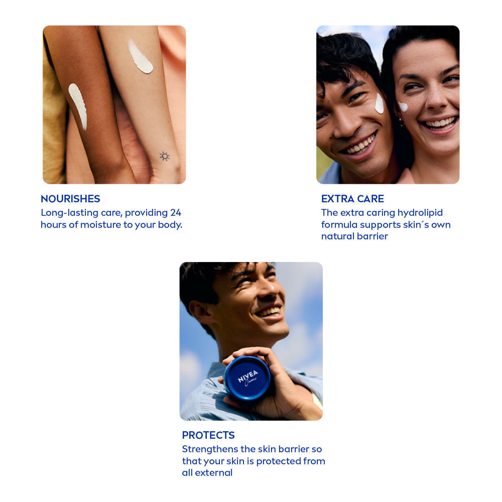 Nivea Creme, Multi-Purpose Moisturizer, Protective Skin Care Cream for MEN, Women & Family, 200ml Buy at Indicrest Image 2