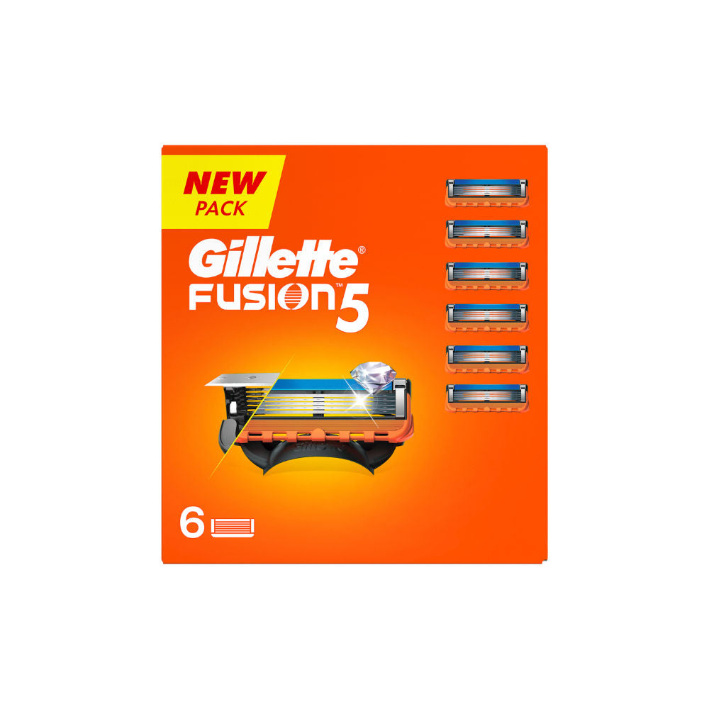 Gillette Fusion Shaving Blades (Pack of 6, Cartridges) Buy at Indicrest