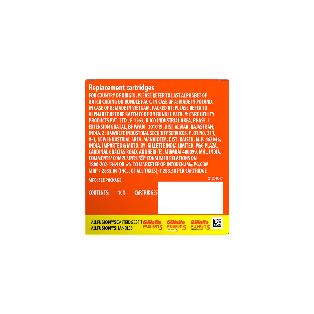 Gillette Fusion 5 Shaving Blades Cartridges Buy at Indicrest Image 4