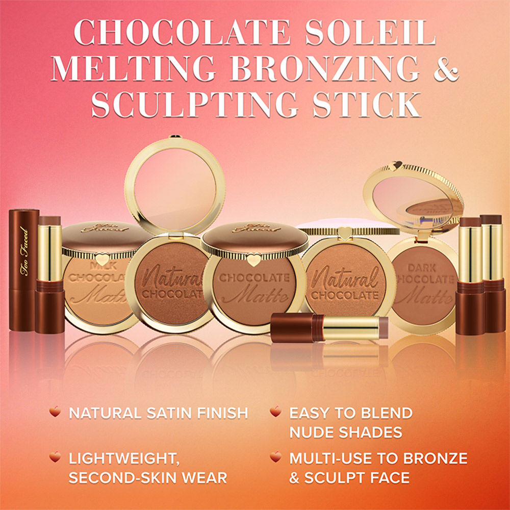 Too Faced Chocolate Soleil Melting Bronzing & Sculpting Stick - Chocolate Mousse, 8 g