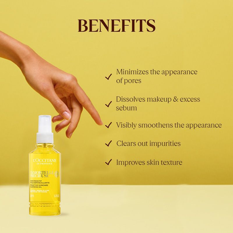 L'Occitane Immortelle Precious Cleansing Oil - Makeup Remover, 200ml
