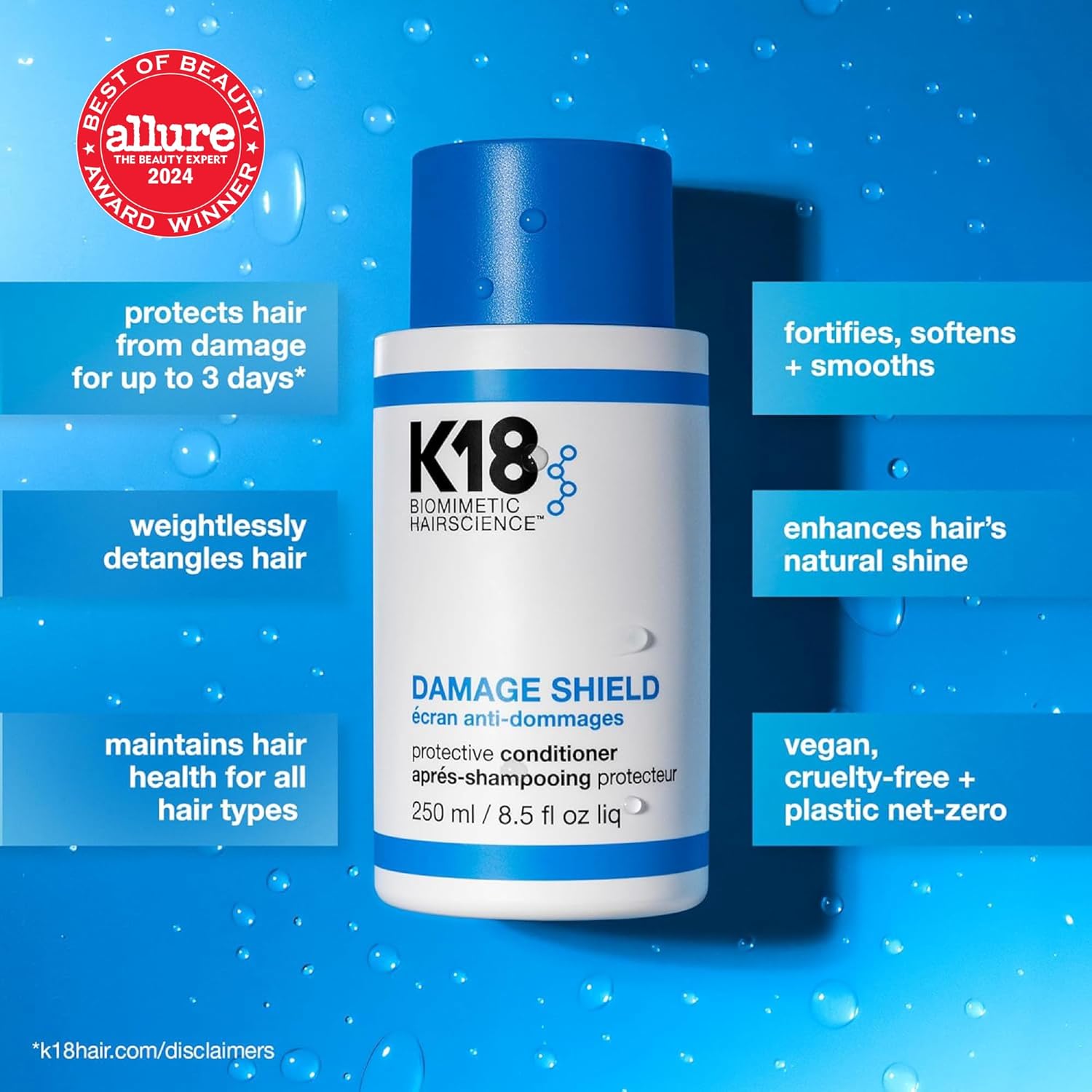 K18 DAMAGE SHIELD Protective Conditioner, 250ml