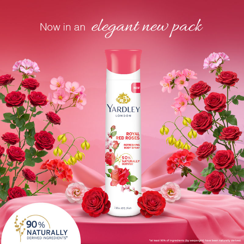 Yardley London Red Roses Deodorant, 150ml Buy at Indicrest Image 4