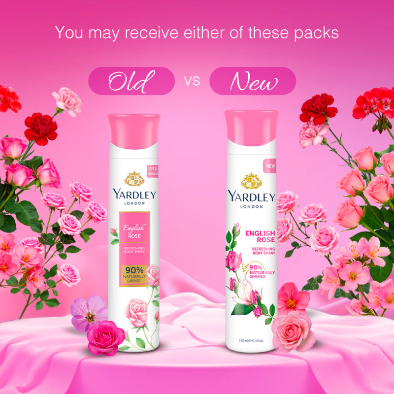 Yardley London - English Rose Body Spray For Women, 150ml Buy at Indicrest Image 5