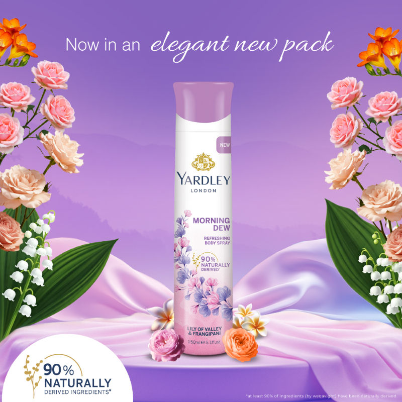 Yardley London - Morning Dew Refeshing Body Spray For Women, 150ml Buy at Indicrest Image 4