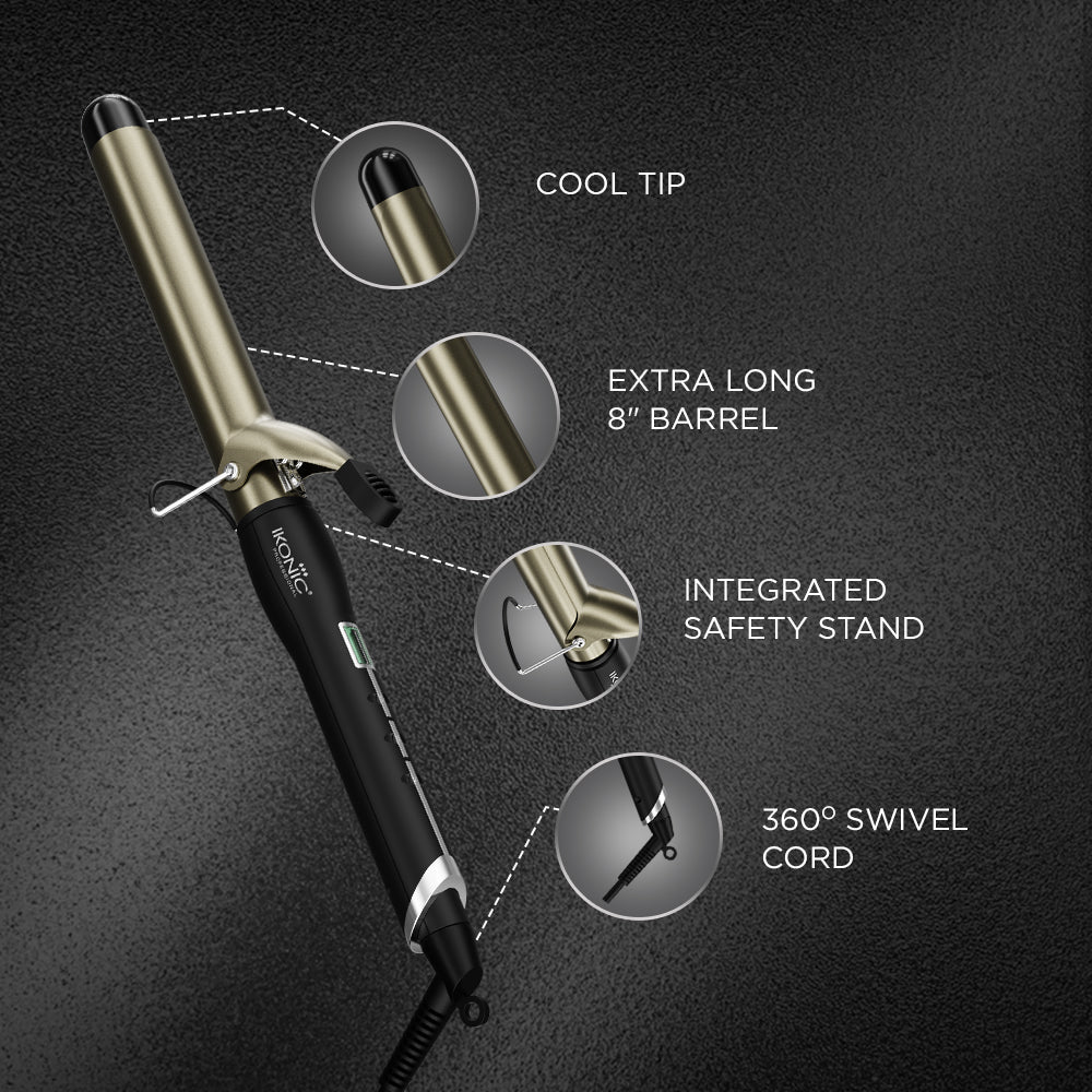 Ikonic Professional Curling Tong Hair Curler, Size 28 Buy at Indicrest Image 4
