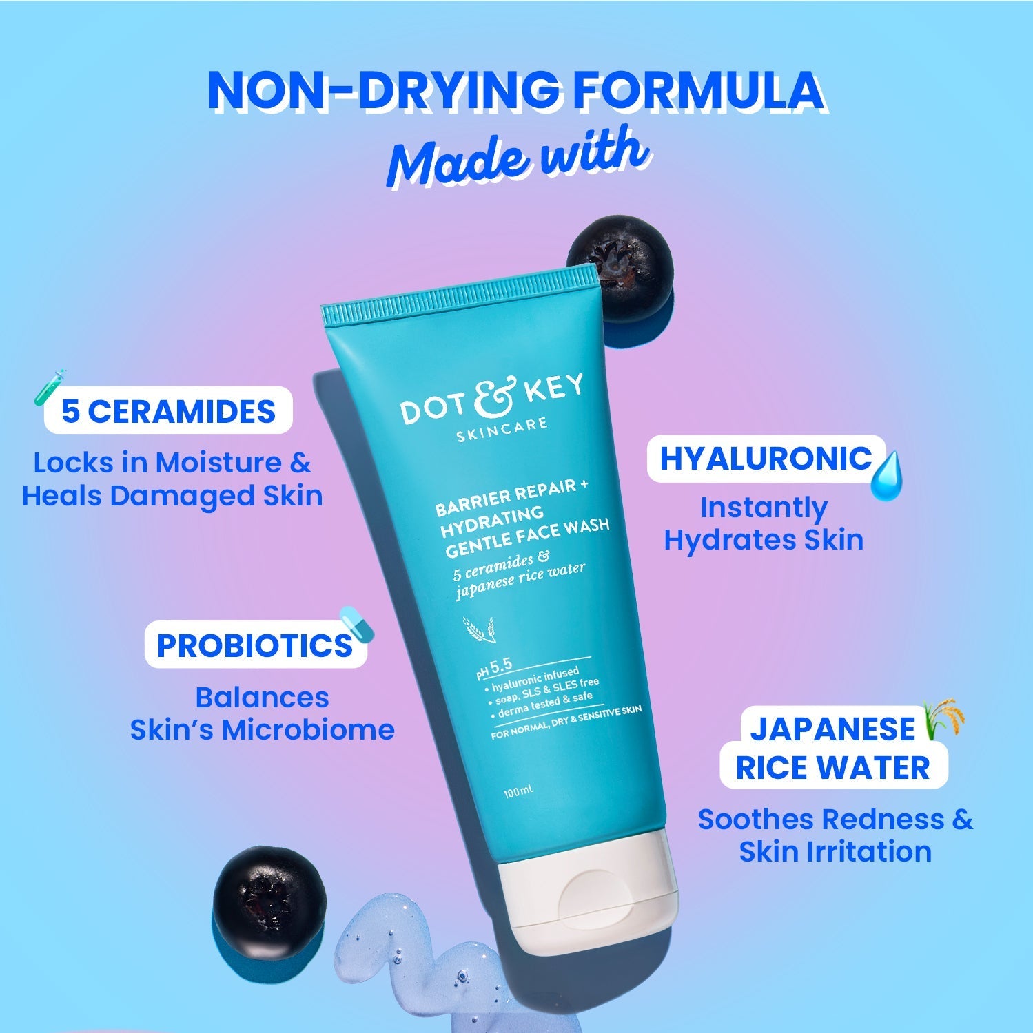 Dot & Key Hydrating Barrier Repair Duo, (100ml+100ml)