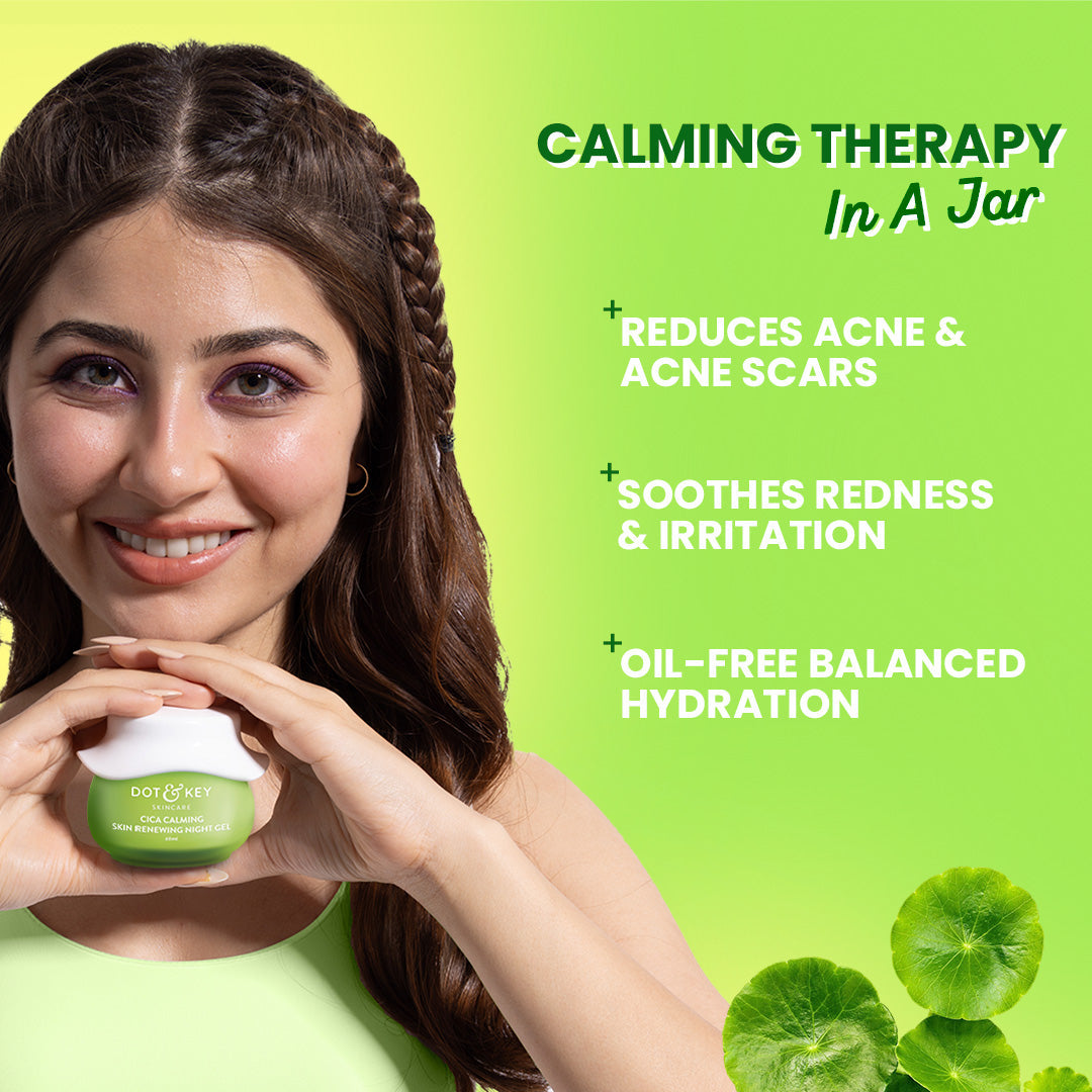 Dot & Key Cica Calming Night Gel (Niacinamide + Green Tea) 60ml