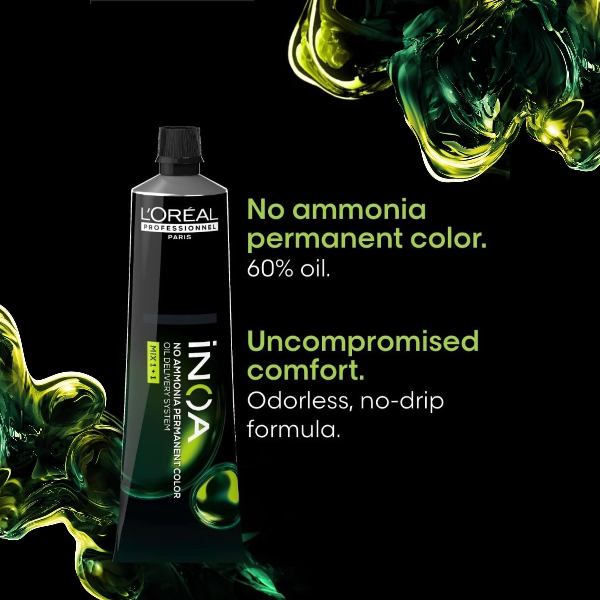 L'Oreal Professionnel Paris - 8.1 Light Ash Blonde - Inoa Ammonia Free Permanent Colour - Mix 1:1 - (60g)