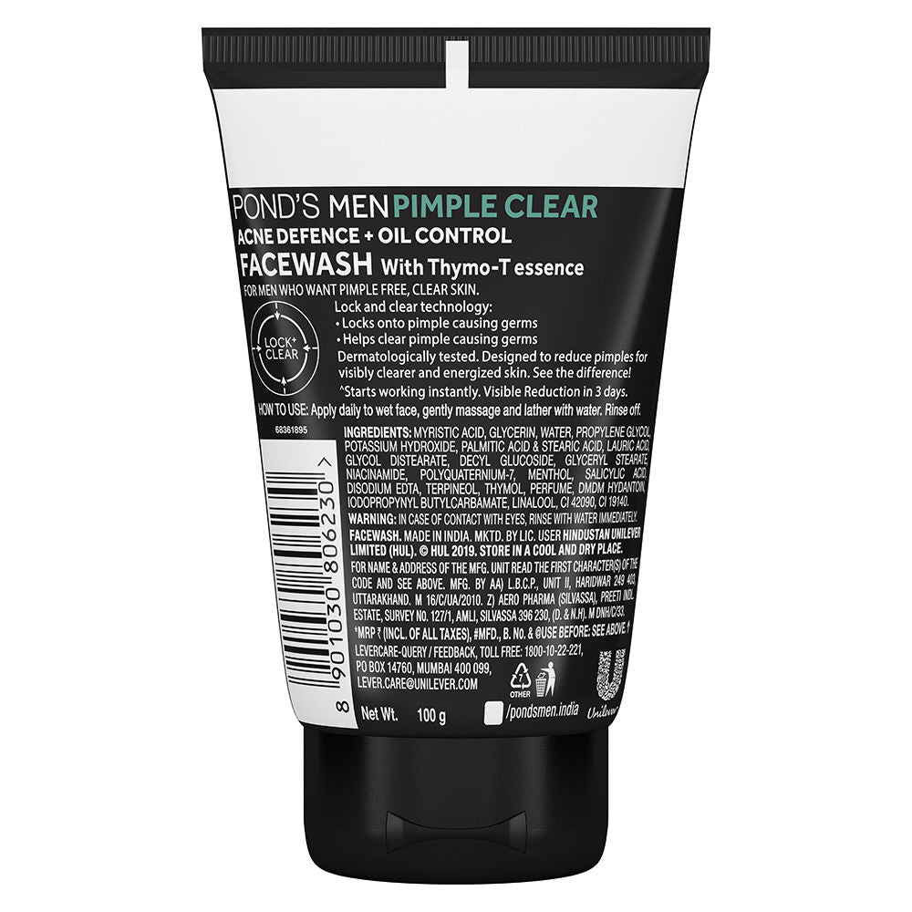Pond’s Men Pimple Clear Facewash Reduces Pimples In 3 Days Specially For Men, 100g Buy at Indicrest Image 6