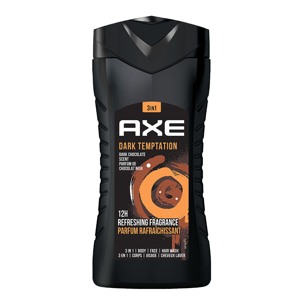 Axe Dark Temptation 3 In 1 Body, Face & Hair Wash For Men, 250ml Buy at Indicrest Image 2