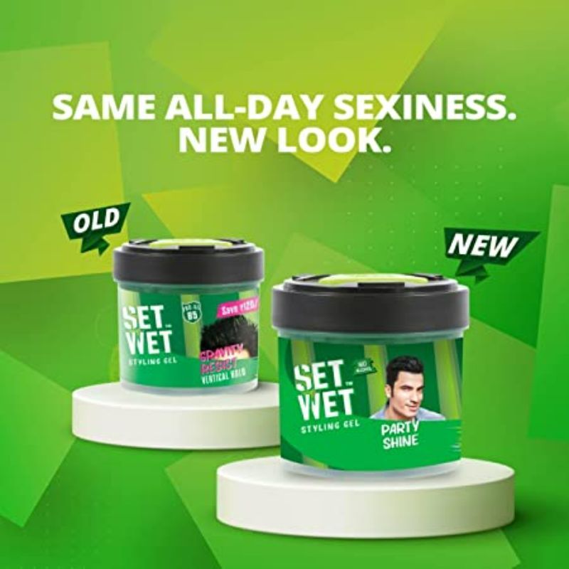Set Wet Hair Gel for Men Party Shine Styling Gel Jar, 250ml Buy at Indicrest Image 2