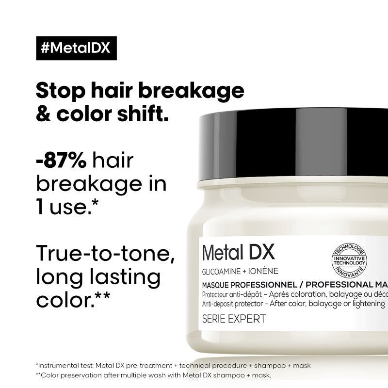 L'Oreal Professionnel Scalp Advanced Anti-Dandruff Dermo-Clarifier Shampoo + Metal Dx Hair Mask
(2pcs)106106