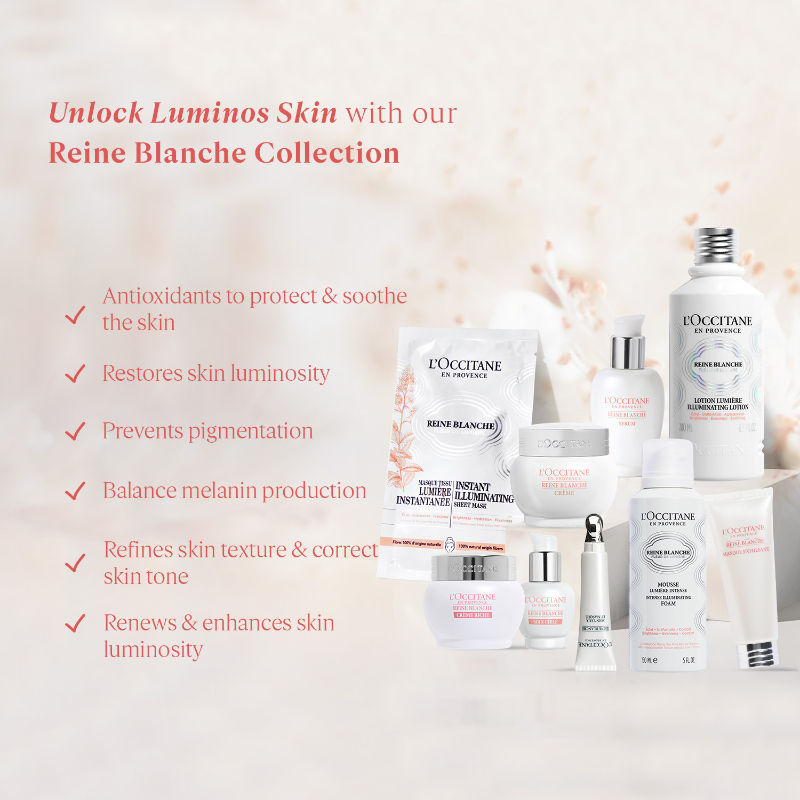 L'Occitane Reine Blanche Brightening Face Scrub, 75ml