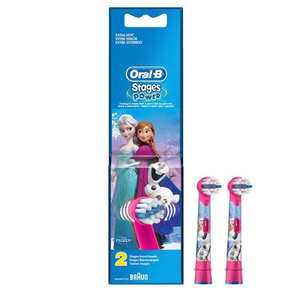 Oral-B Disney Frozen Characters Kids Electric Replacement Toothbrush Heads (Pack of 2), 1 piece Buy at Indicrest