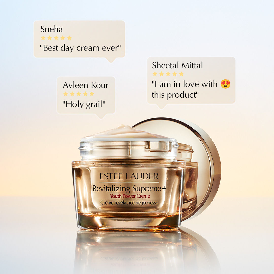 Estee Lauder Revitalizing Supreme+ Youth Power Creme Moisturizer with Hyaluronic Acid & Caffeine, 15ml