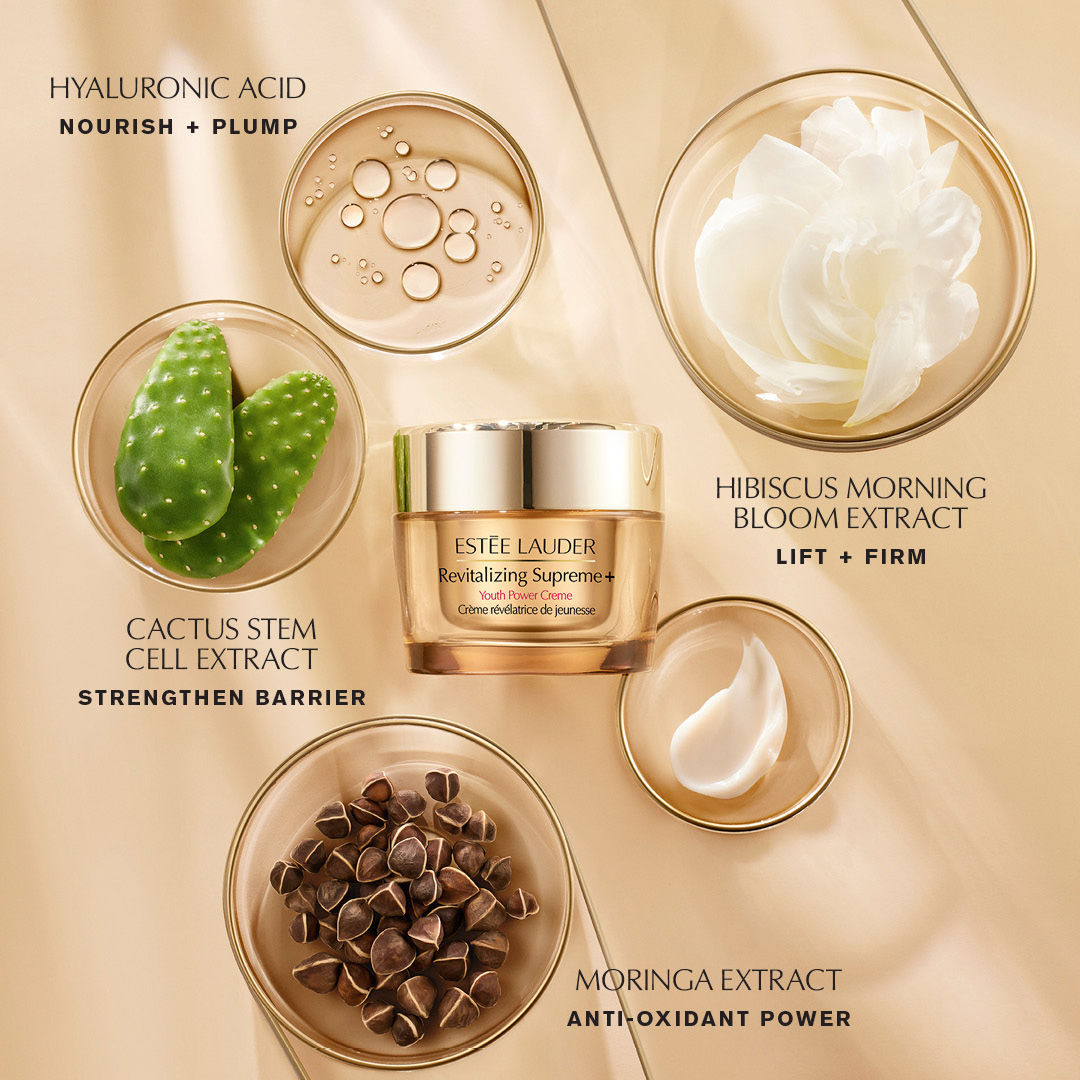 Estee Lauder Revitalizing Supreme+ Youth Power Creme Moisturizer with Hyaluronic Acid & Caffeine, 75ml