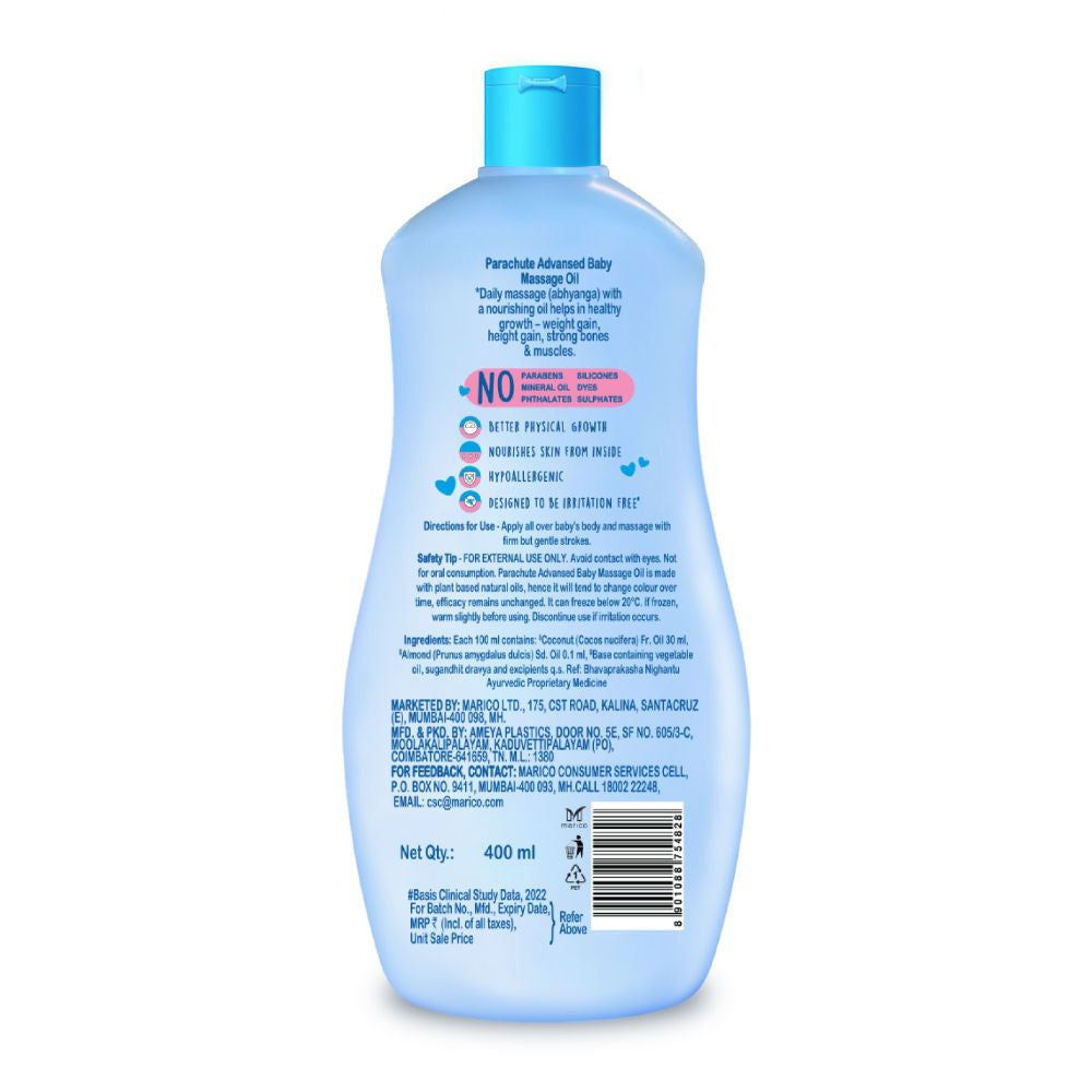 Parachute Advansed Baby Massage Oil, 400ml Buy at Indicrest Image 2
