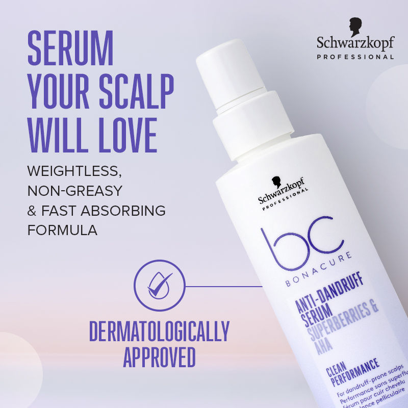 Schwarzkopf Professional Bonacure Anti-Dandruff Serum with Superberries & AHA, 100ml Buy at Indicrest Image 5