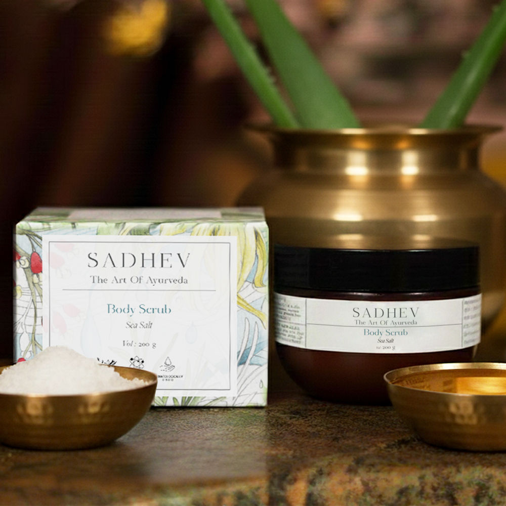 SADHEV Sea Salt Body Scrub, 200g
